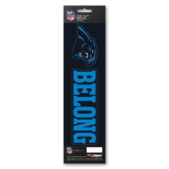 Carolina Panthers Decal Die Cut Slogan Pack