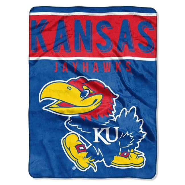 Picture of Kansas Jayhawks Blanket 60x80 Raschel Basic Design