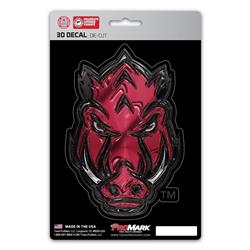 Picture of Arkansas Razorbacks Decal 5x8 Die Cut 3D Logo Design