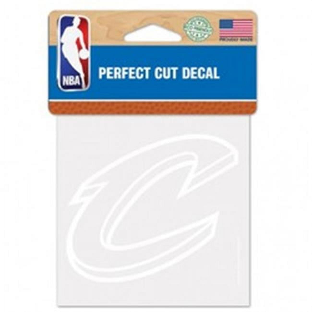 Cleveland Cavaliers Decal 4x4 Perfect Cut White