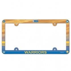 Golden State Warriors Plastic License Plate Frame Full Color Style