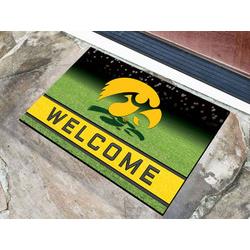 Iowa Hawkeyes Door Mat 18x30 Welcome Crumb Rubber