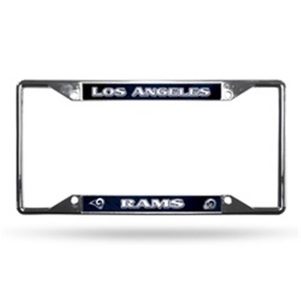 Picture of Los Angeles Rams License Plate Frame Chrome EZ View New
