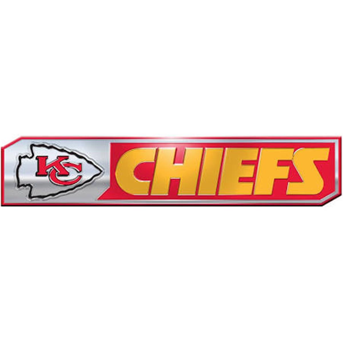 Logo Brands  Kansas City Chiefs 2-Pack Embossed Truck Emblem Set