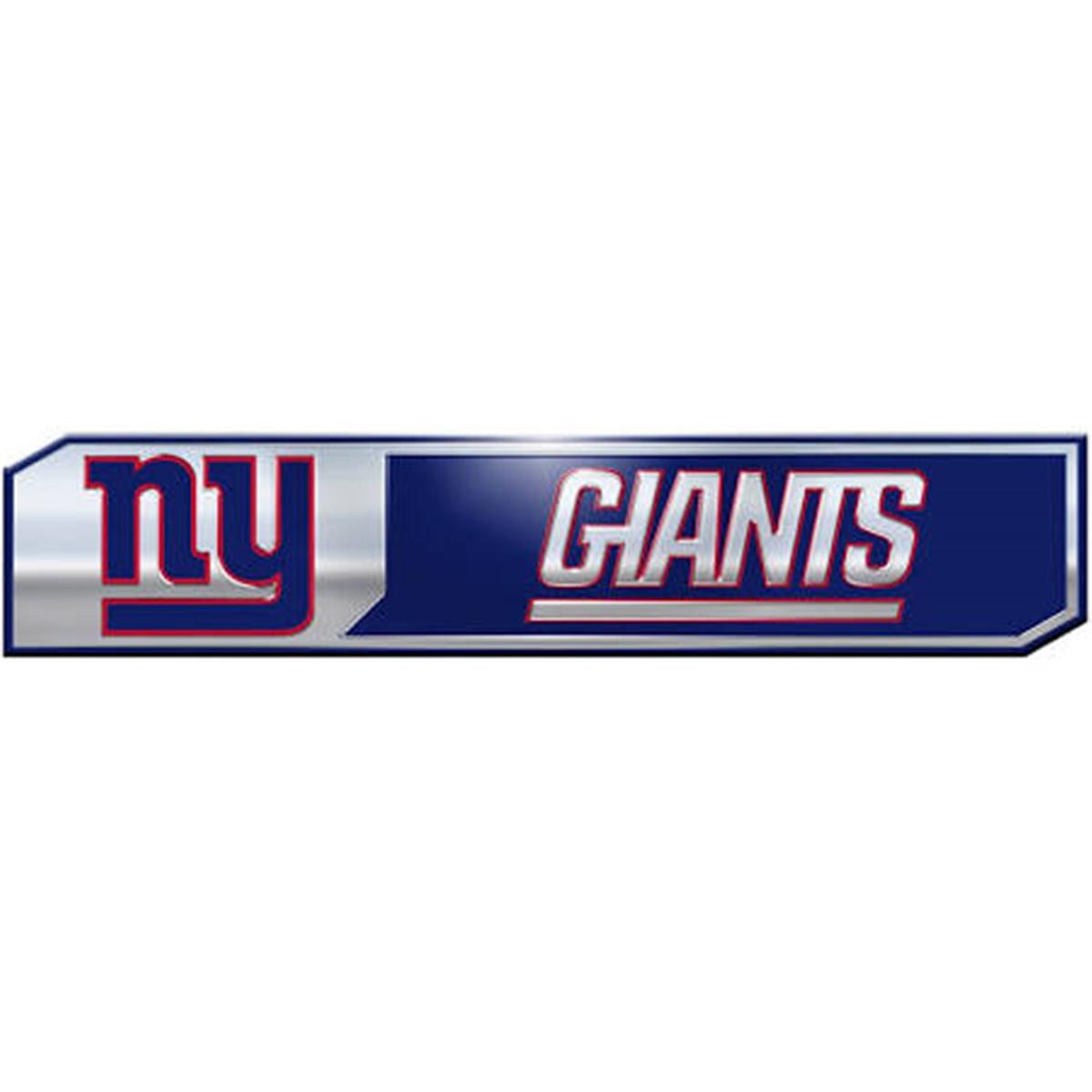 Logo Brands  New York Giants 2-Pack Embossed Truck Emblem Set