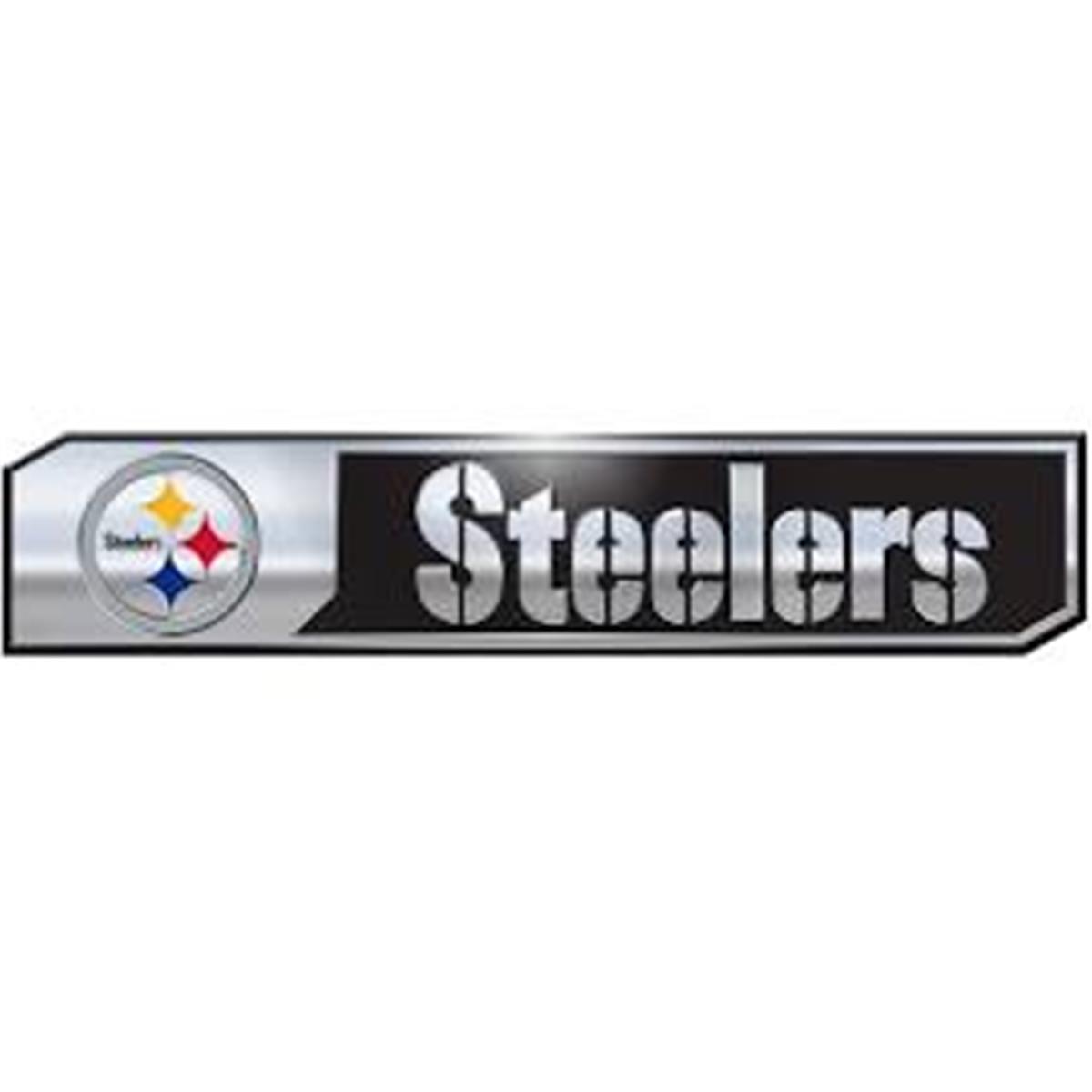 Logo Brands  Pittsburgh Steelers 2-Pack Embossed Truck Emblem Set