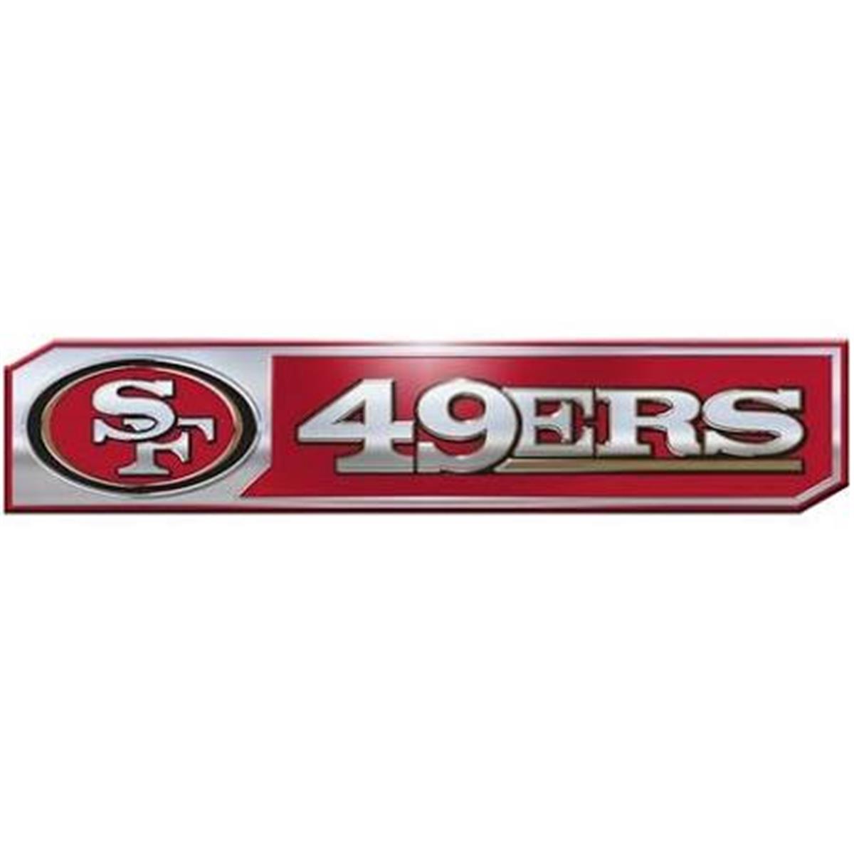 Logo Brands  San Francisco 49ers 2-Pack Embossed Truck Emblem Set