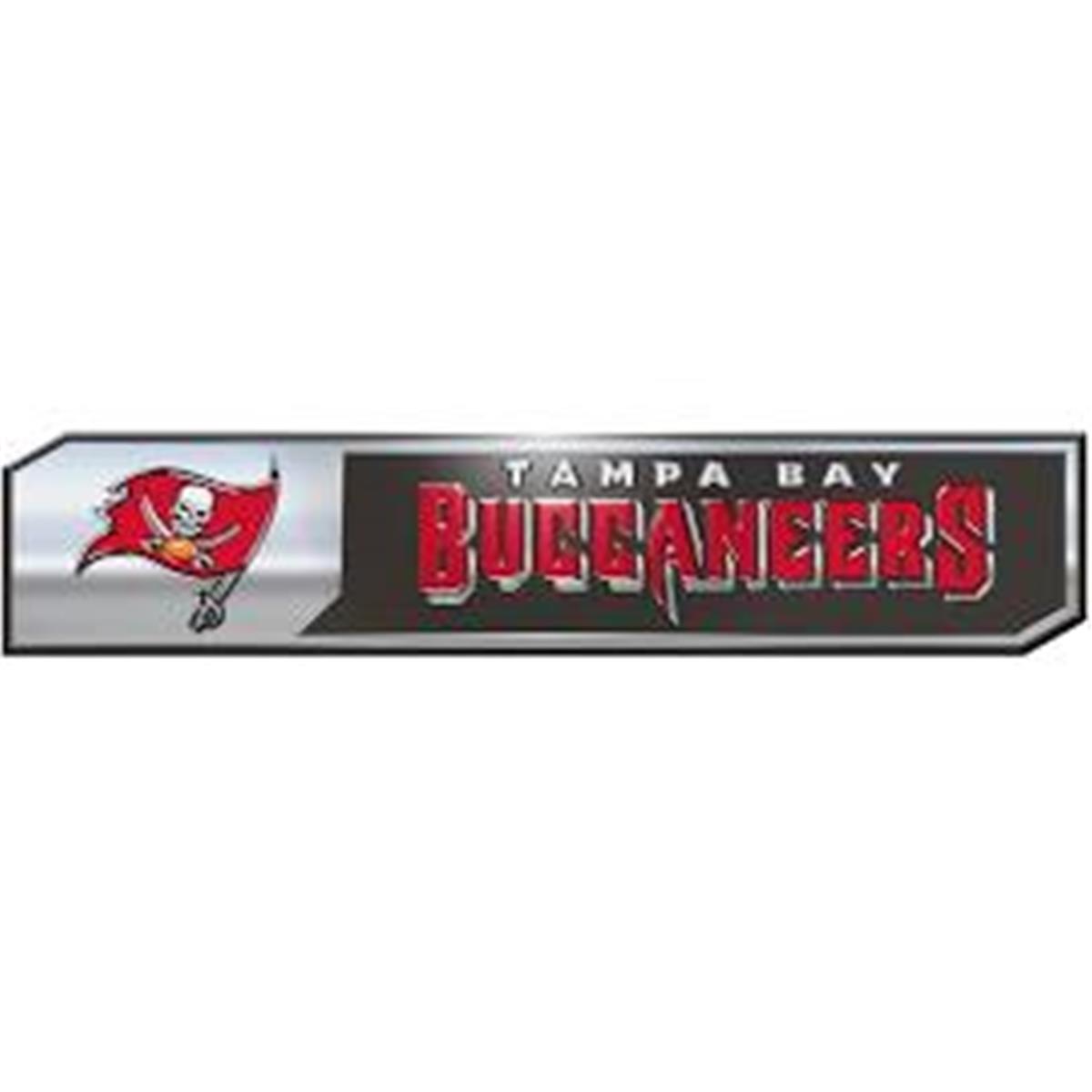 Logo Brands  Tampa Bay Buccaneers 2-Pack Embossed Truck Emblem Set