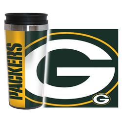 Picture of Green Bay Packers Travel Mug 14oz Full Wrap Style Hype Design