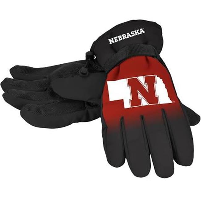 Picture of Nebraska Cornhuskers Gloves Insulated Gradient Big Logo Size Small/Medium