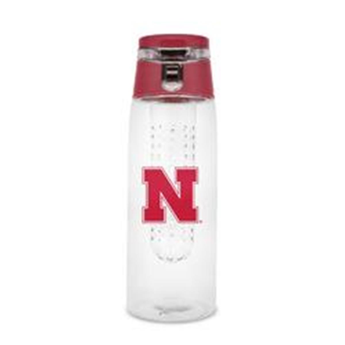 Picture of Nebraska Cornhuskers Sport Bottle 24oz Plastic Infuser Style