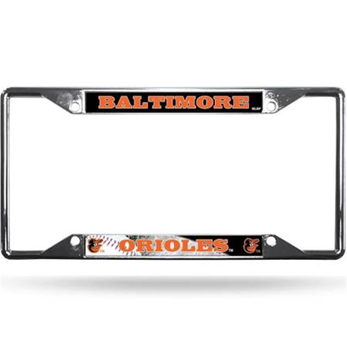 Picture of Baltimore Orioles License Plate Frame Chrome EZ View