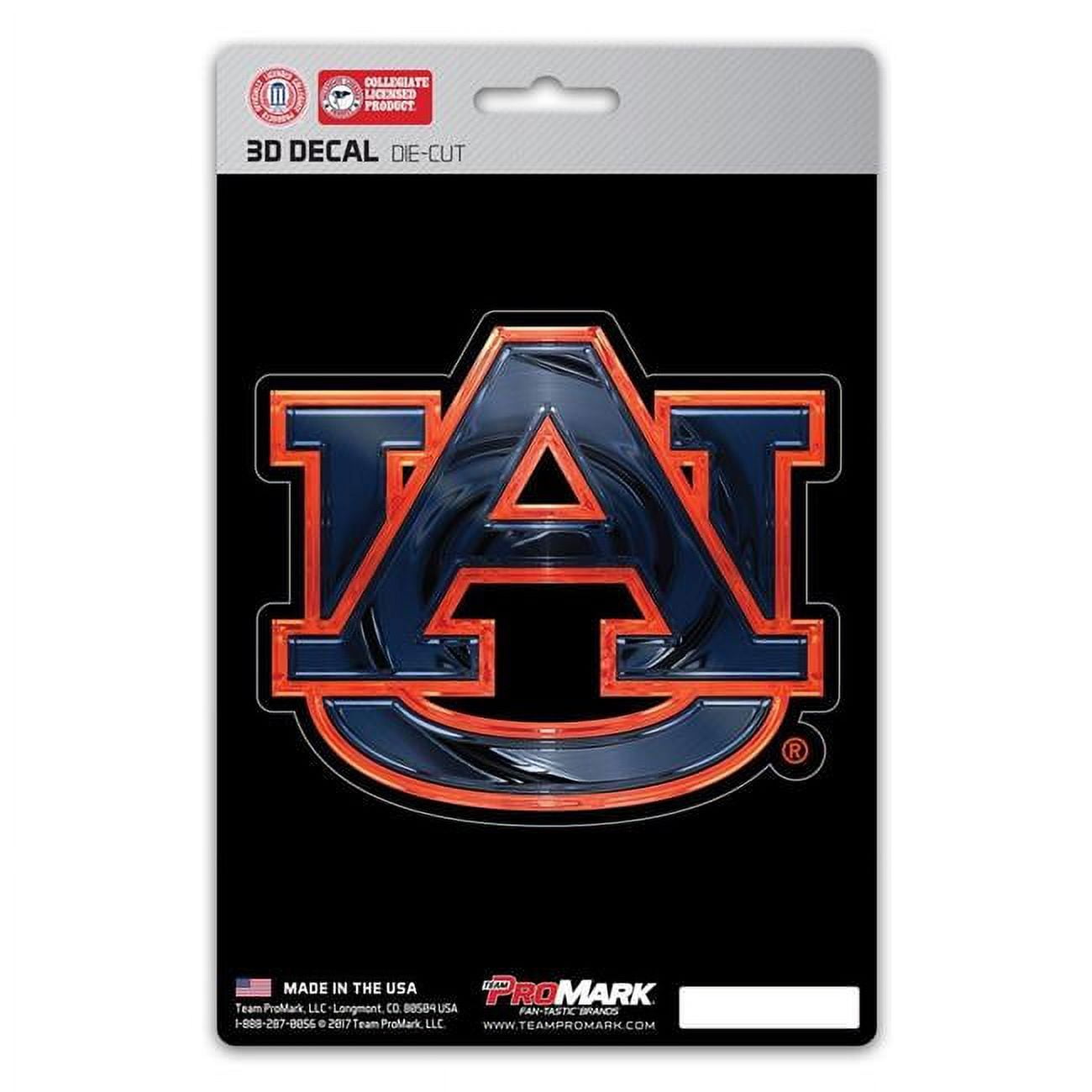 Auburn Tigers Decal 5x8 Die Cut 3D Logo Design