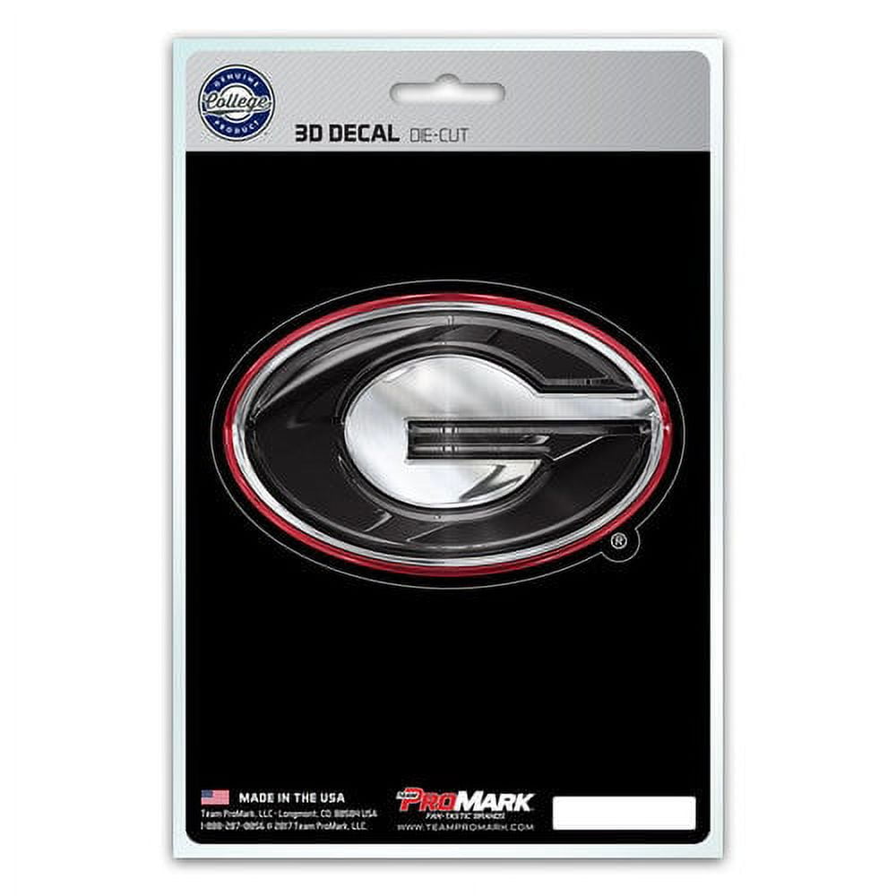 Georgia Bulldogs Decal 5x8 Die Cut 3D Logo Design