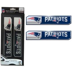 Logo Brands  New England Patriots 2-Pack Embossed Truck Emblem Set