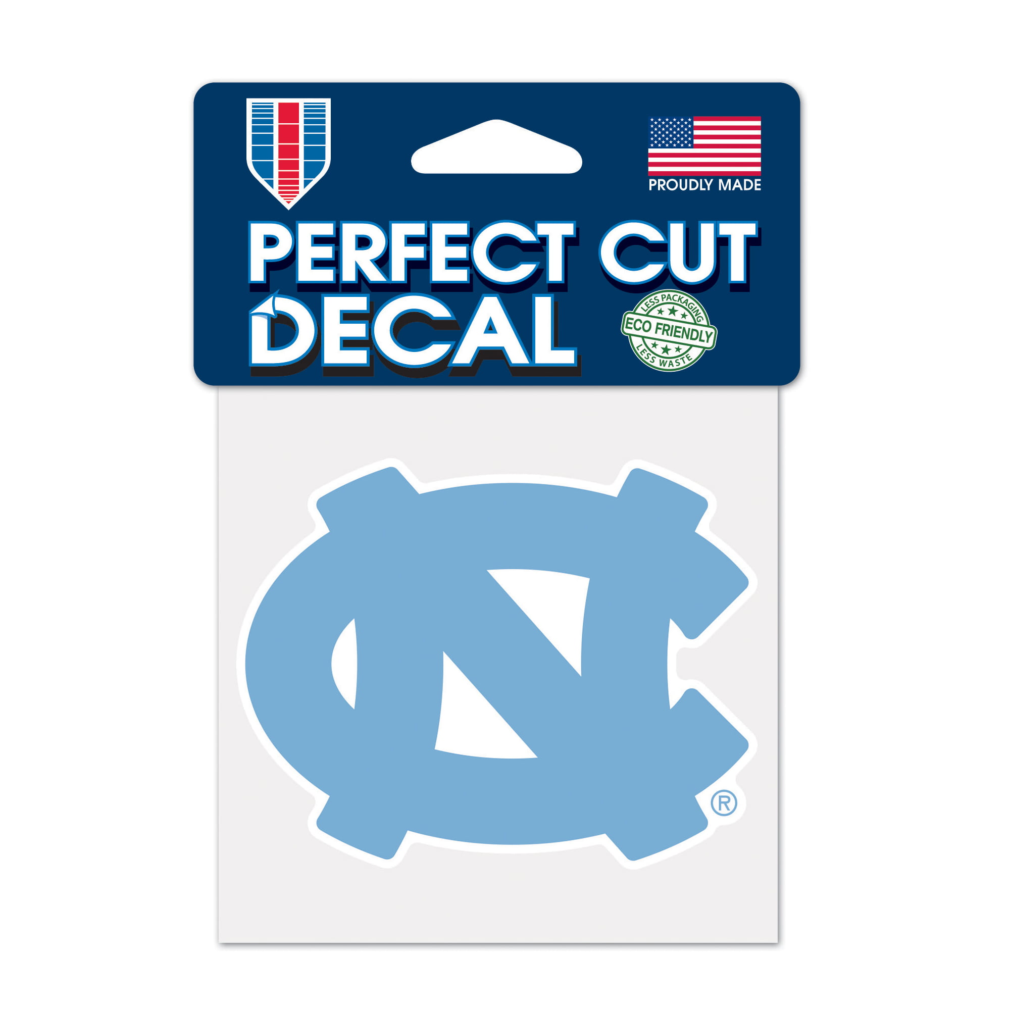 North Carolina Tar Heels Decal 4x4 Perfect Cut Color