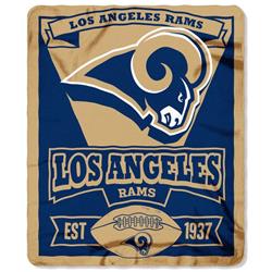 8791809053 50 x 60 in. Los Angeles Rams Blanket, Fleece Marque Design