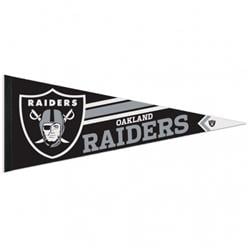 Oakland Raiders Pennant 12x30 Premium Style