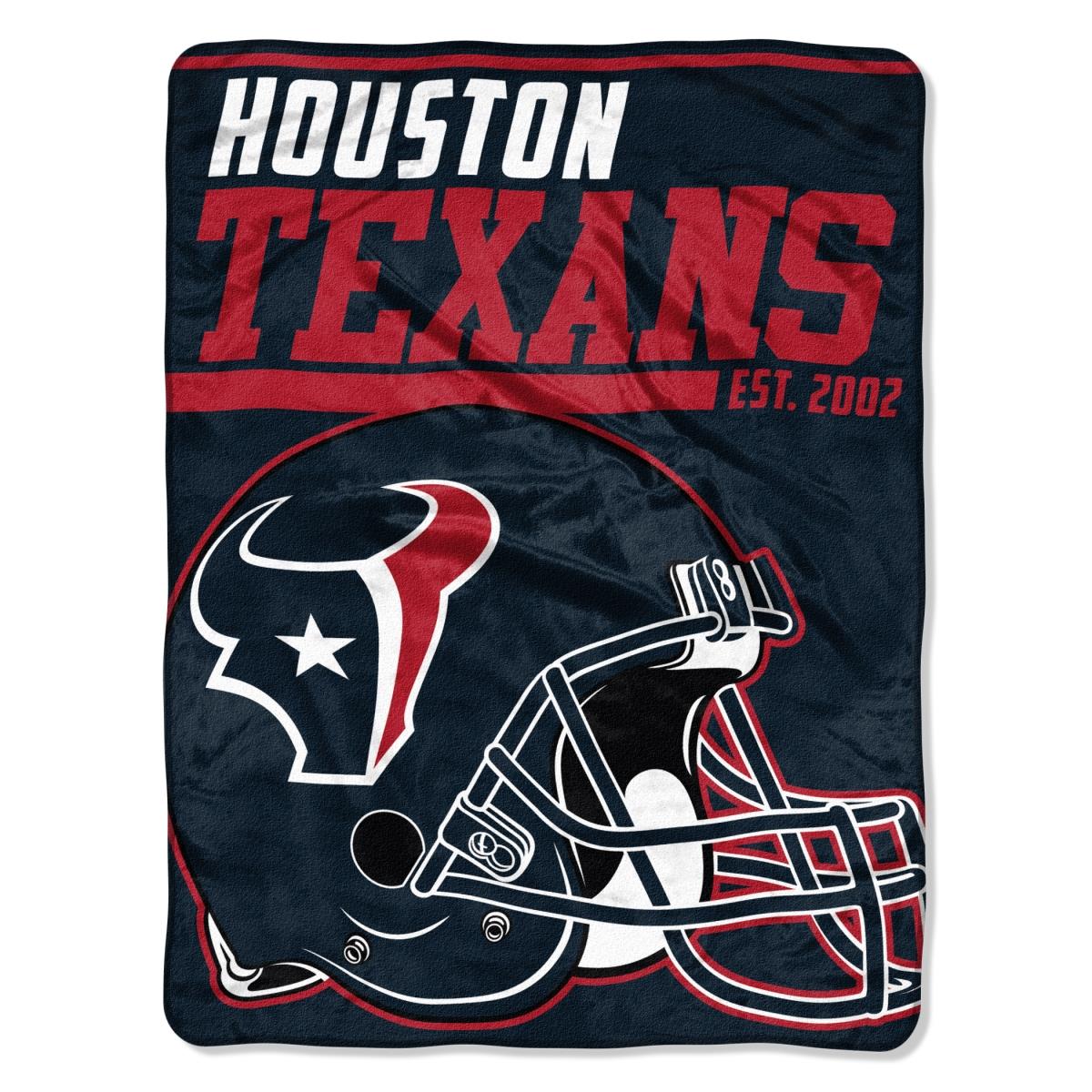 Picture of Houston Texans Blanket 46x60 Micro Raschel 40 Yard Dash Design Rolled