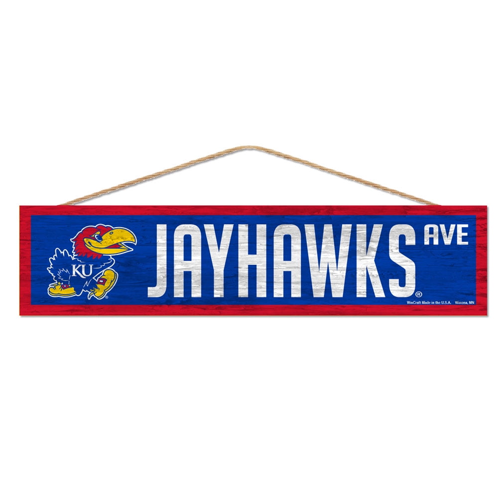 Kansas Jayhawks Sign 4x17 Wood Avenue Design