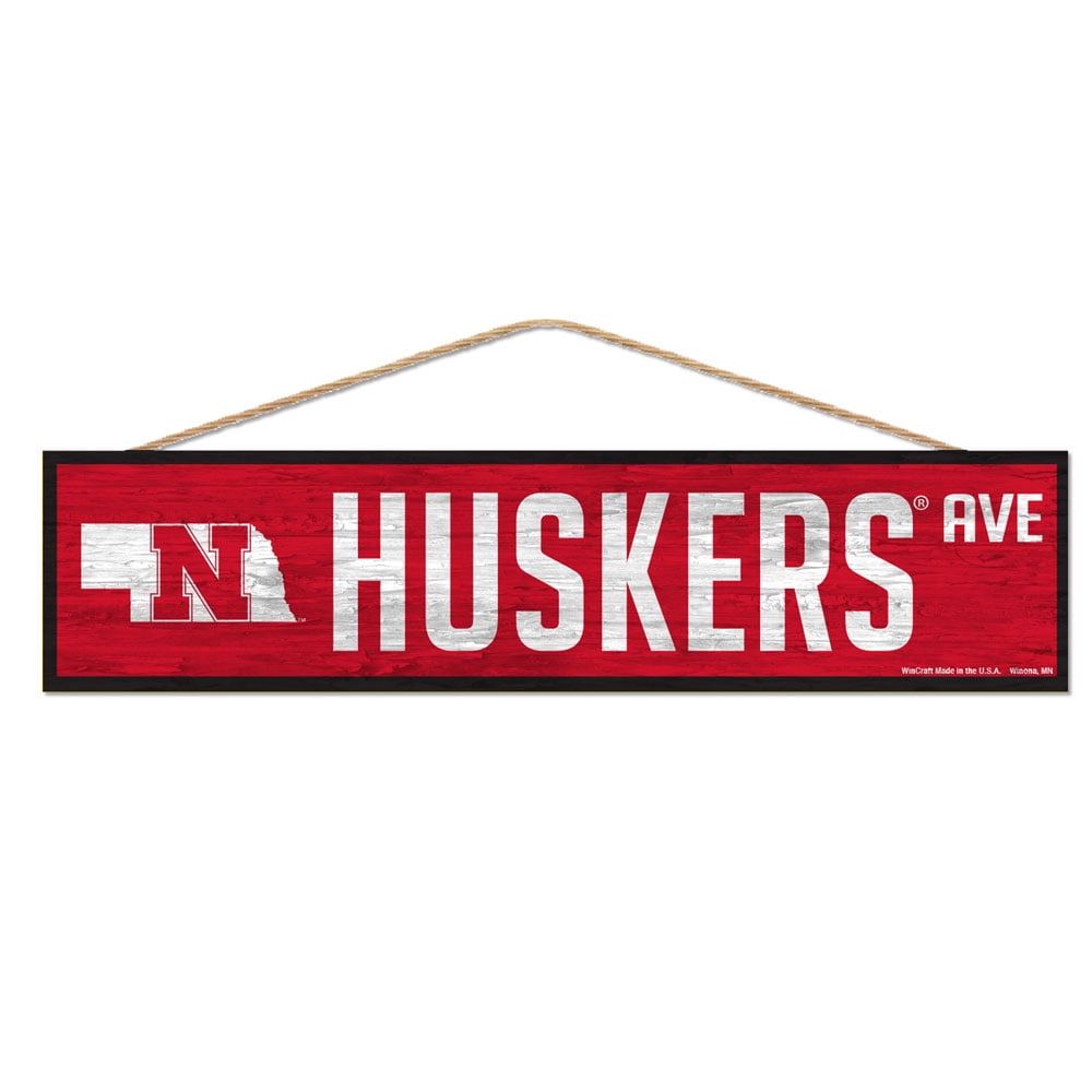 Nebraska Cornhuskers Sign 4x17 Wood Avenue Design