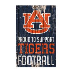 Picture of Auburn Tigers Sign 11x17 Wood Proud to Support Design