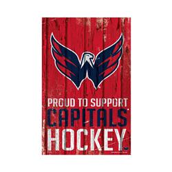 Picture of Washington Capitals Sign 11x17 Wood Proud to Support Design
