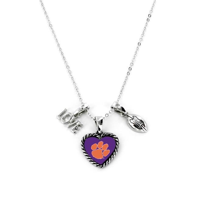Picture of Clemson Tigers Necklace Charmed Sport Love Football