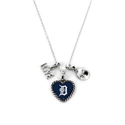 Picture of Detroit Tigers Necklace Charmed Sport Love Baseball