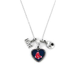Picture of Boston Red Sox Necklace Charmed Sport Love Baseball
