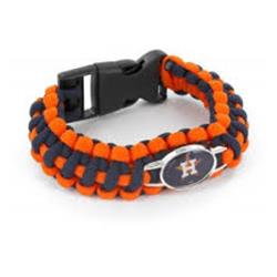 Picture of Houston Astros Bracelet Braided Navy and Orange