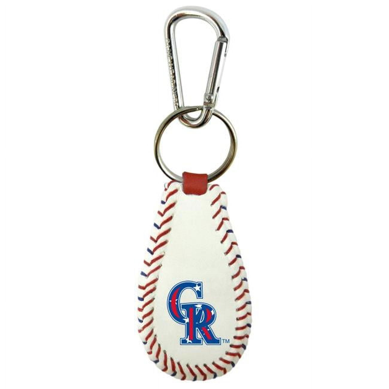 Picture of Colorado Rockies Keychain Stars and Stripes Baseball