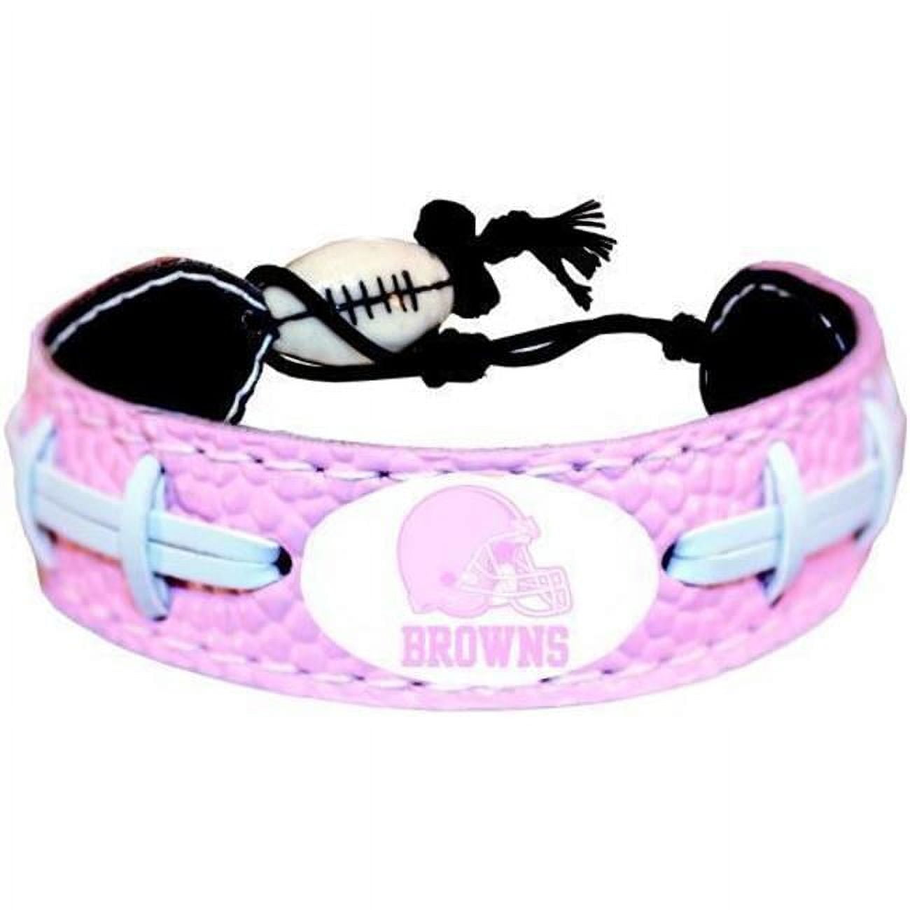 Cleveland Browns Bracelet Pink Football Alternate