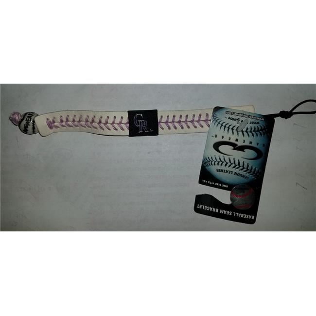 Colorado Rockies Bracelet Genuine Baseball