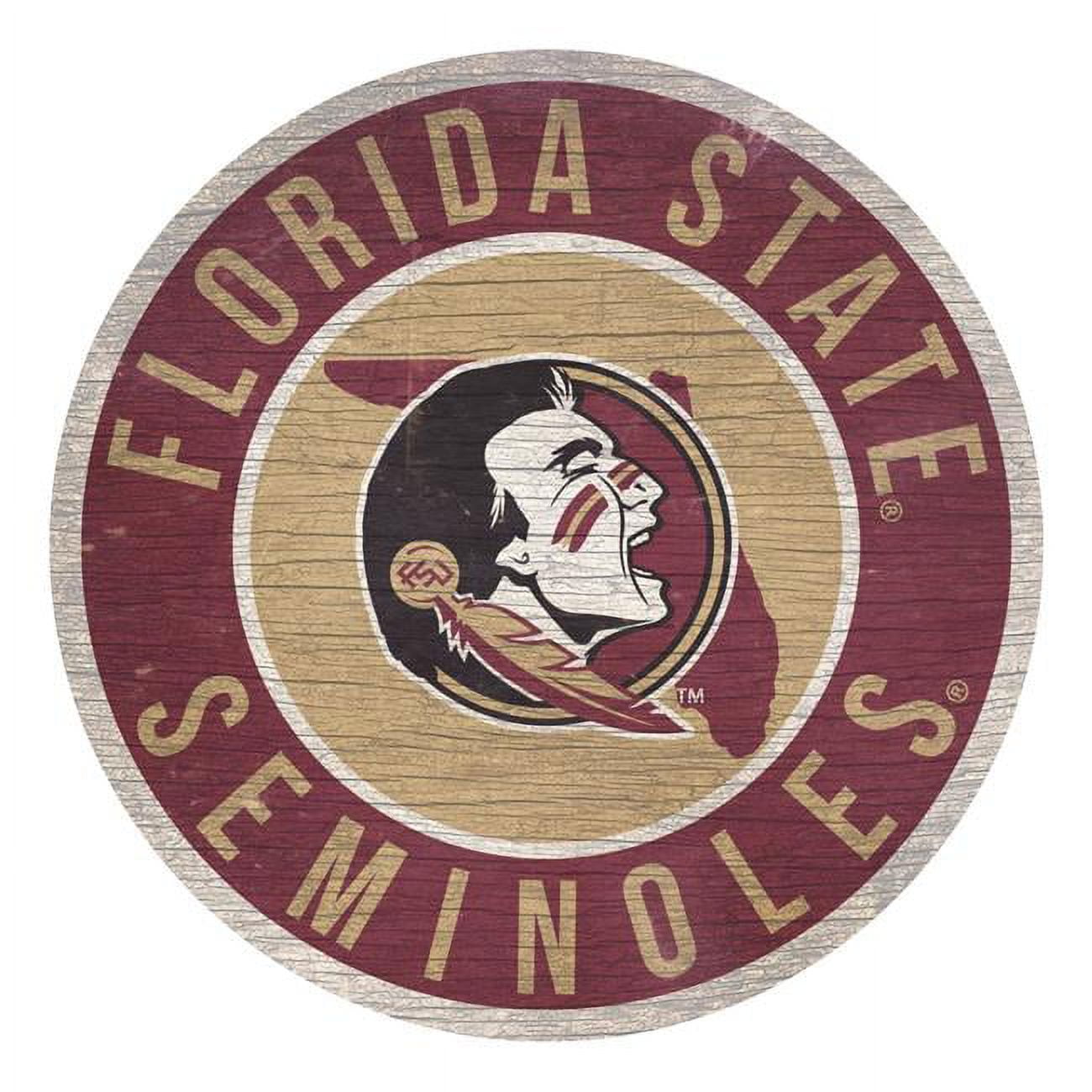 Fan Creations Officially Licensed NCAA Florida State 12" Wood Circle