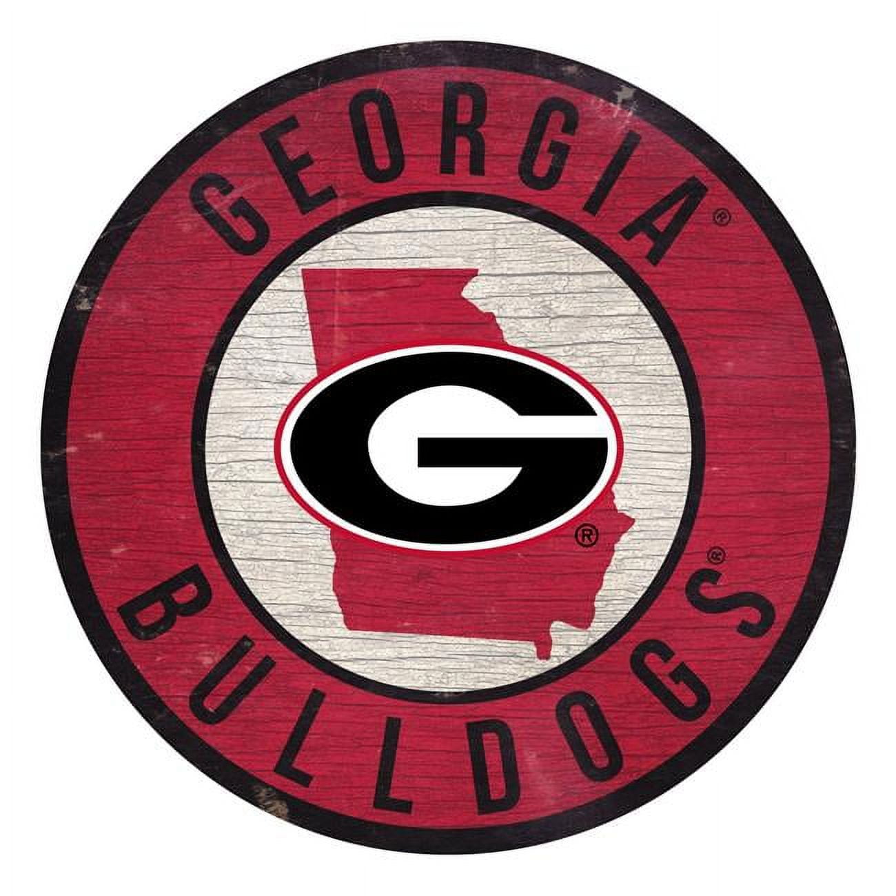 Fan Creations Officially Licensed NCAA Georgia 12" Wood Circle