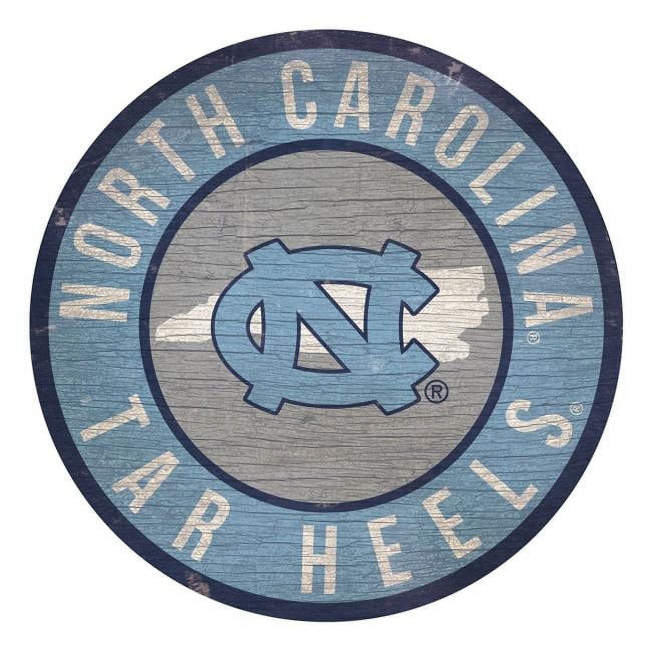 Fan Creations Officially Licensed NCAA North Carolina 12" Wood Circle