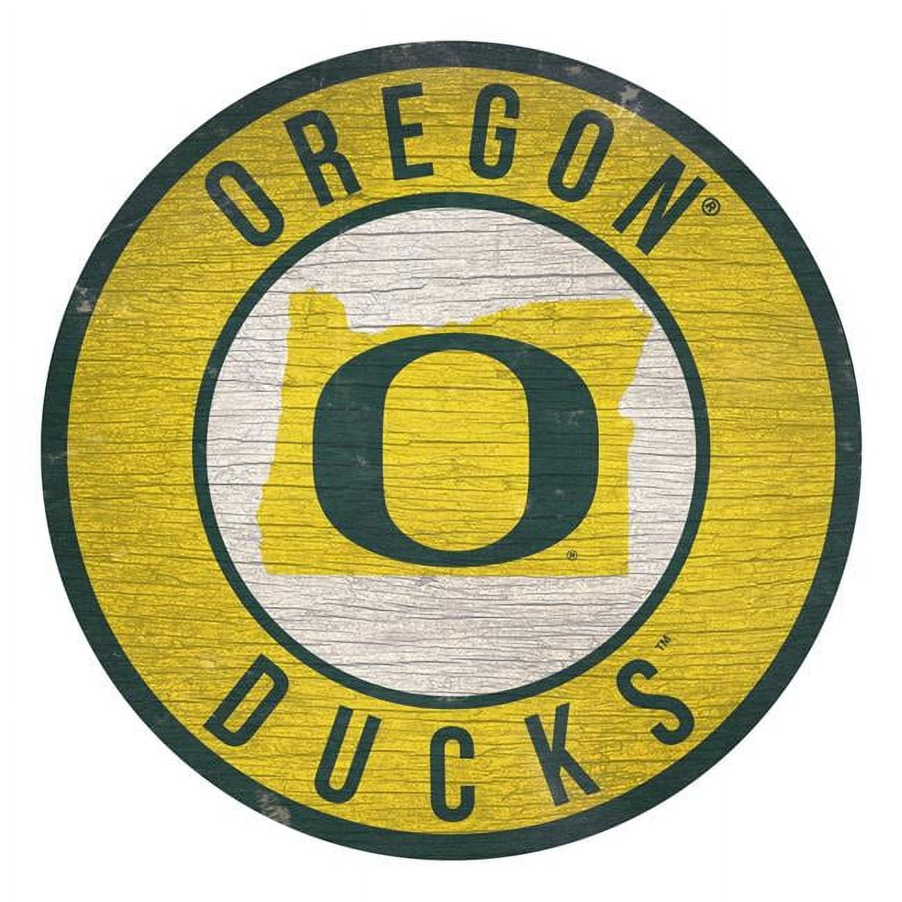 Fan Creations Officially Licensed NCAA Oregon 12" Wood Circle