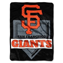 Picture of San Francisco Giants Blanket 60x80 Raschel Home Plate Design