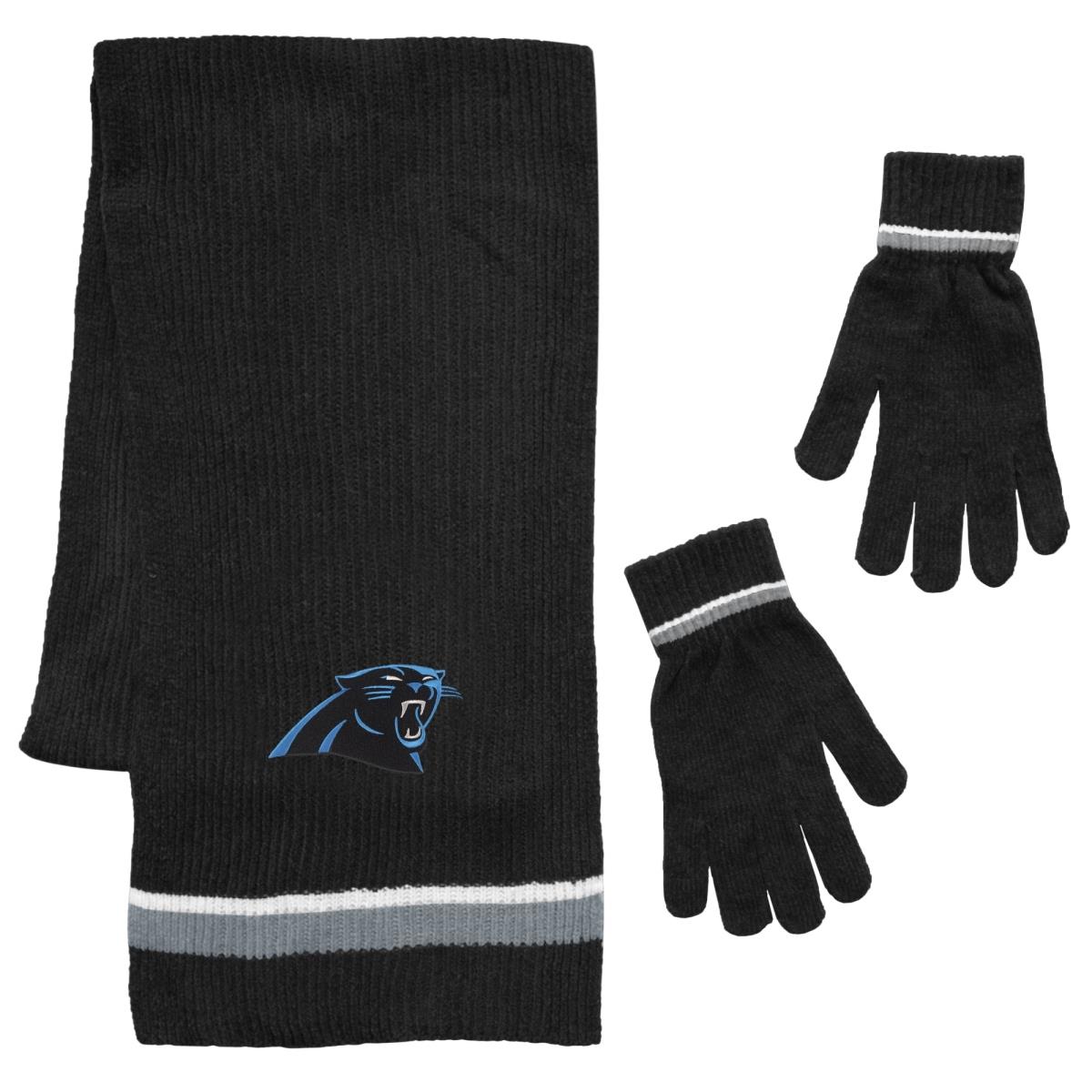 Picture of Carolina Panthers Scarf and Glove Gift Set Chenille
