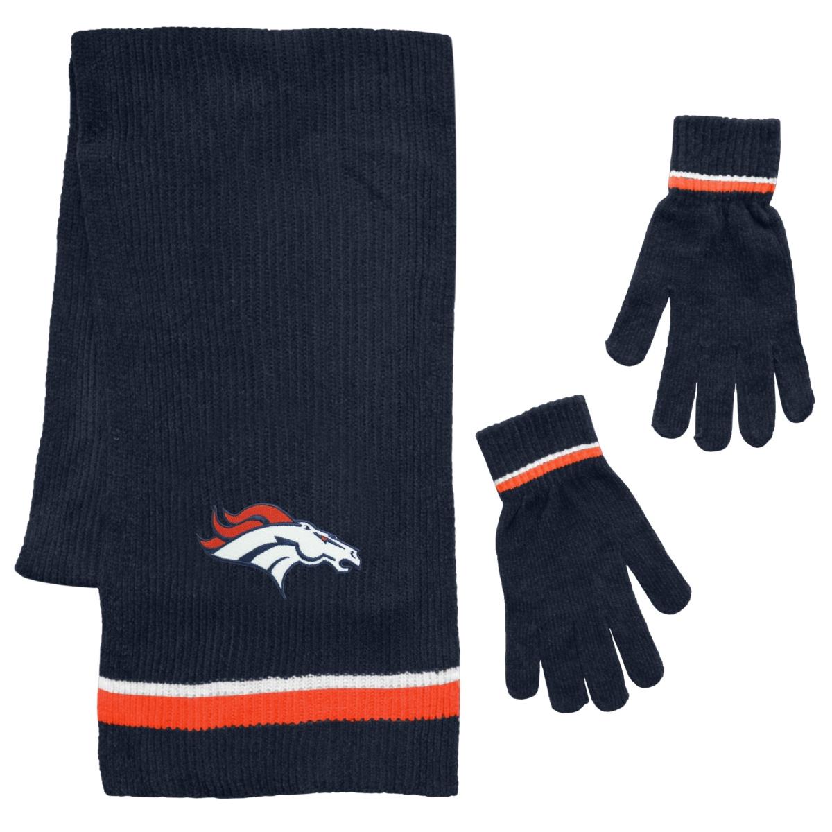 Picture of Denver Broncos Scarf and Glove Gift Set Chenille
