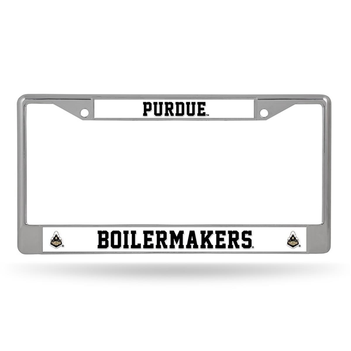 Purdue Boilermakers License Plate Frame Chrome Alternate