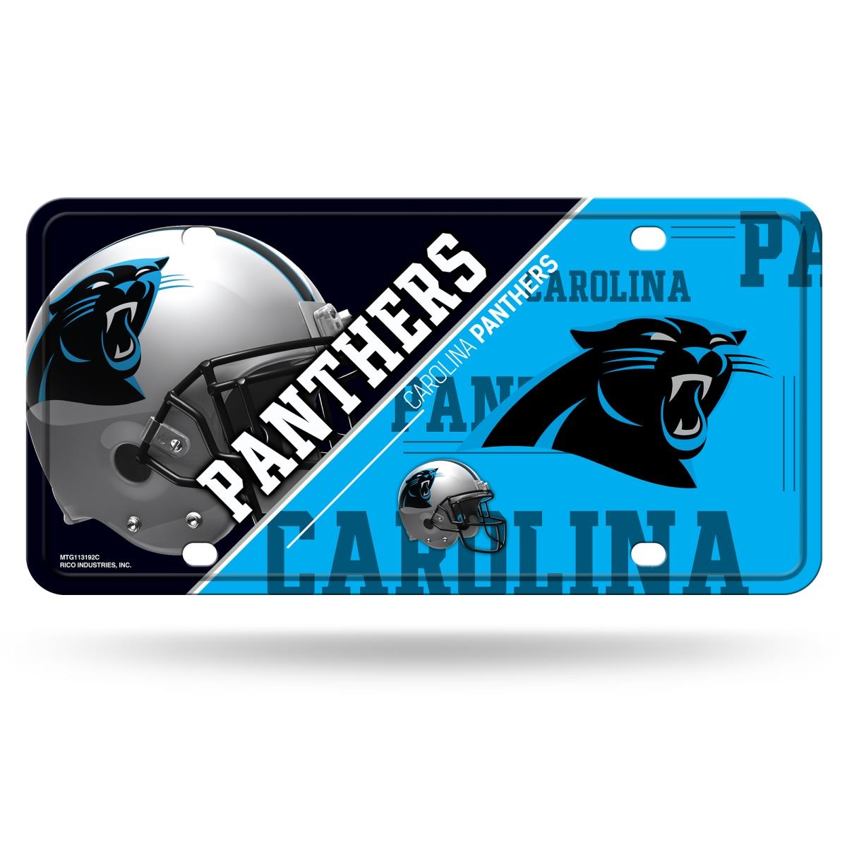 Picture of Carolina Panthers License Plate Metal
