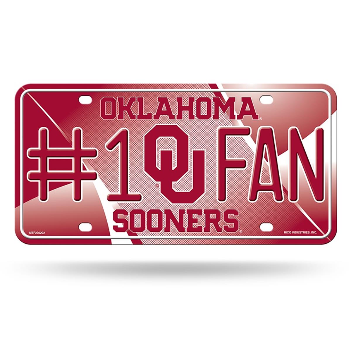 Oklahoma Sooners License Plate #1 Fan Alternate