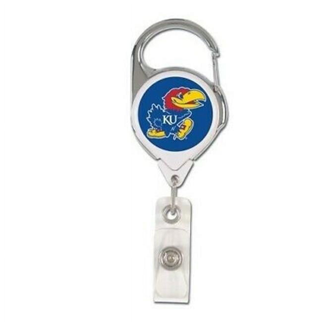 Kansas Jayhawks Badge Holder Premium Retractable
