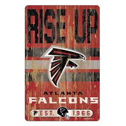 Picture of Atlanta Falcons Sign 11x17 Wood Slogan Design