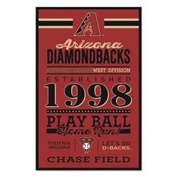 Picture of Arizona Diamondbacks Sign 11x17 Wood Established Design