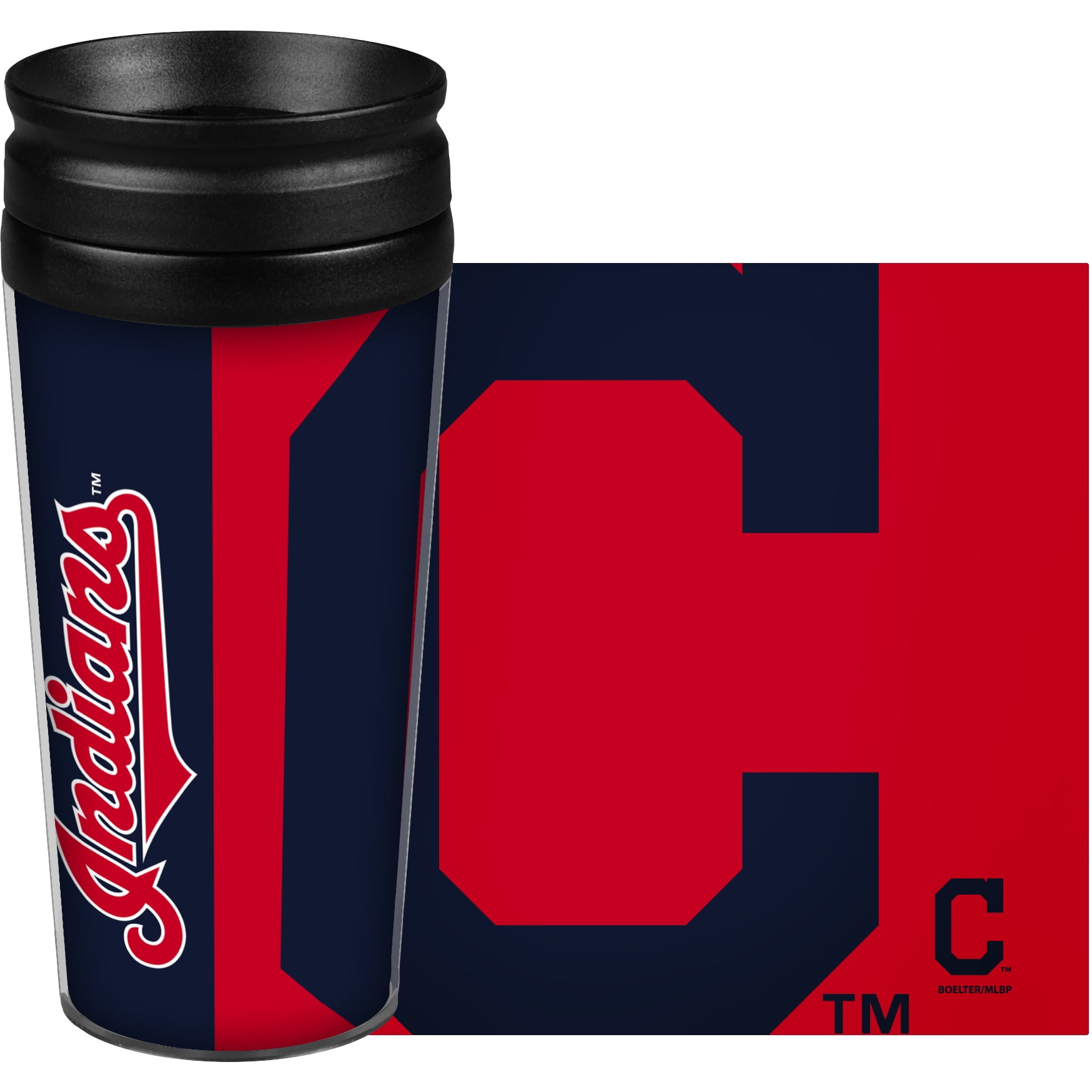 Picture of Cleveland Indians Travel Mug 14oz Full Wrap Style Hype Design