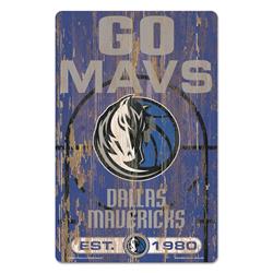 Dallas Mavericks  Sign 11x17 Wood Slogan Design