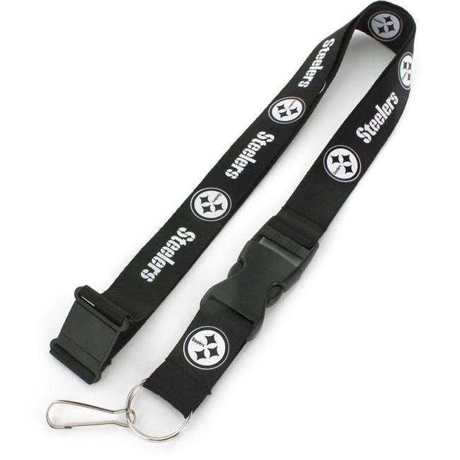 Pittsburgh Steelers Lanyard Black and White